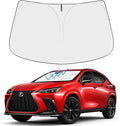 Proadsy Custom Fit 2022-2026 Lexus NX Windshield Sun Shade, Blocks Heat | 240T Heat Shield, Drops Temp 54°F, Blocks 99% UV, Prevents Dashboard Cracking, Summer Parking & Beach Trips, Easy Twist-Fold by Proadsy