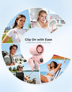 Hotsales Clip-On Portable Fan for Strollers, Handheld Turbo Fan for Travel | Small But Mighty Mini Fan, Detachable 360° Rotating Clip, LED Display, Rechargeable, Summer Outings, Gifts For Women And Men - Image 5