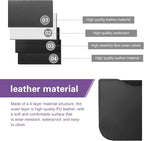 Car Storage Pocket, Multifunctional Elastic Mesh Side Pouch for Phone & Cards & Receipts, PU Leather Anti-scratch Seat Gap Organizer, Self-adhesive Storage Part for Most Cars (Black) - Image 5