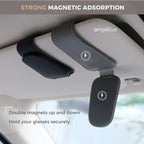 Magnetic Leather Car Sunglass Holder, Visor Sunglasses Holder Clip, 2 Pack | Suitable for Different Size Eyeglasses, Easy Opreation, Car Organziation Accessories - Image 4