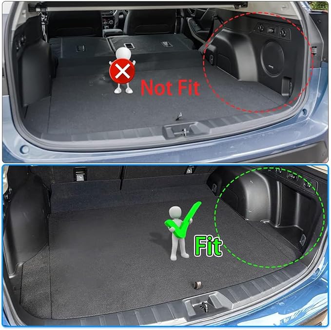 Powerty Trunk Mat for 2019-2024 Subaru Forester Without Subwoofer, All Weather TPE Cargo Mat Liner for Forester Rear Trunk - Image 5