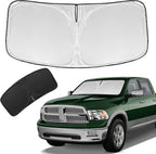 for Dodge RAM 1500 2019-2025 2026 Sun Shade Sunshade Windshield Cover | 4 Layers Front Window Shade for RAM1500 2Dr RegularCab 4Dr QuadCab CrewCab MegaCab Pickup Sun Visor Car Accessories by ZOIBVCARSUNSHADE