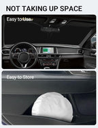 Proadsy Custom Fit 2016-2020 Kia Optima Windshield Sun Shade, Blocks Heat | 240T Heat Shield, Drops Temp 54°F, Blocks 99% UV, Prevents Dashboard Cracking, Summer Parking & Beach Trips, Easy Twist-Fold - Image 9
