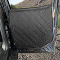 4Knines Heavy-Duty Car Door Protector for Dogs, Waterproof XL Black | 28"W x 30"L; set of two door guards with top and bottom attachment points for secure fit; installs in 60 seconds. by 4Knines