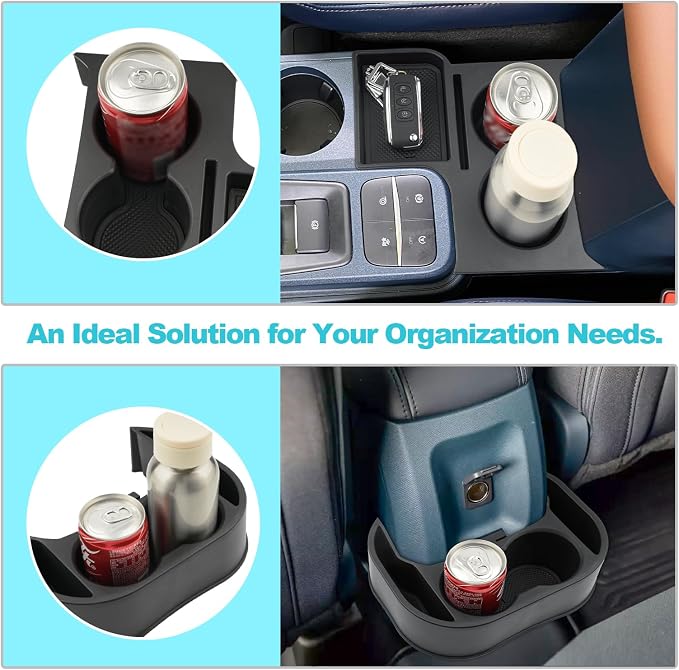 CDEFG 2022-2024 Maverick Car Cup Holder Organizer for Maverick Center Console CupHolders Expander Fit for First Row and Second Row 2022 2023 2024 Maverick Pickup Truck Interior Accessories, 2PCS - Image 4