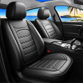 Stinger Car Seat Covers Custom Fit for Kia Stinger 2018-2023, Premium Full Coverage Leather Automotive Seat Protectors, All Seasons Waterproof Breathable, Airbag Compatible, (Full Set, Black) by Unknown