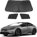 3PCS Car Window Shades Front Windshield Sun Shade Foldable Window Shade Custom Fit for Toyota Prius 2023-2026 Accessories Car Shades for Front Windows Anti-UV Rays Block Heat by FannycCargoCover