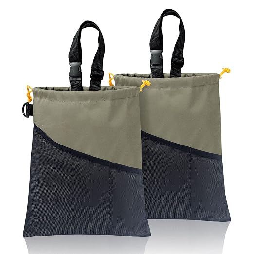 GNEGNI 2PCS Hanging Car Garbage Can - Waterproof Leakproof Trash Bag | Car Trash Can with Durable Leakproof Lining, Keeps Vehicle Clean and Neat by GNEGNI