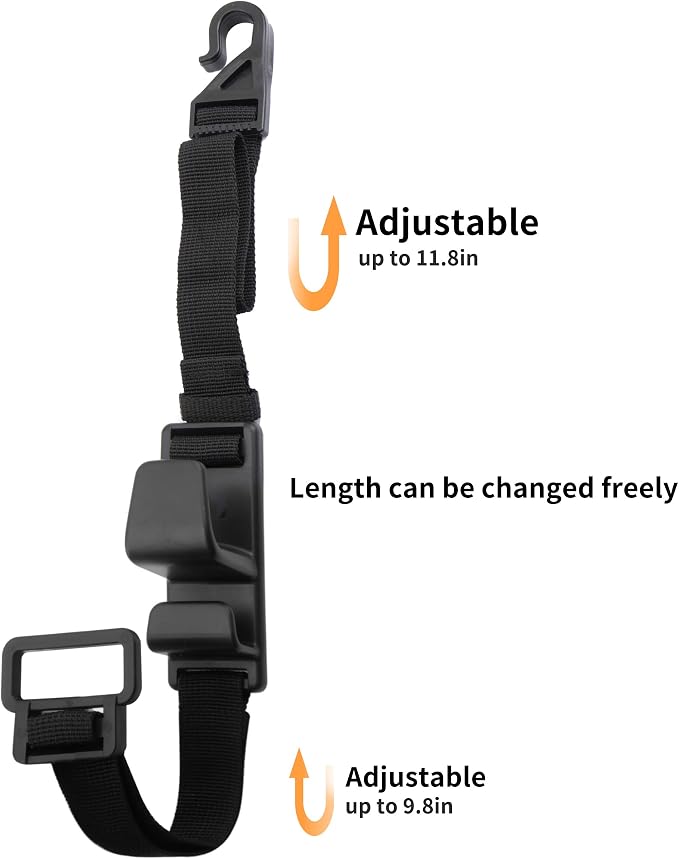 4-Pack Headrest Hooks for Car Universal Interior Auto Vehicle Back Front Seat Hanger Holder Organizer for Handbags Purses Coats and Grocery Bags - Image 2