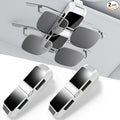 Dsycar 2 Pack Sunglasses Holder for Car, Double Holder Visor Sunglass Clip | One-Handed-Operation Easy Access Storage for Driving,Universal Fits Anti-Scratch Car Sun Visor Accessories by Dsycar