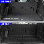 Rongtaod Floor Mats Set for 2018-2023 Chevrolet Traverse 7 Seats | 2024 Traverse Limited 7 Seats, Trunk Mat Cargo Liner TPE All Weather Back Seat Cover 2022 Chevy Traverse Accessories - Image 5