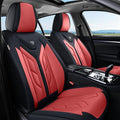 Coverado Seat Covers, Car Seat Covers Front Seats, Leather Seat Covers for Cars, Automotive Seat Covers Car Seat Protector Car Seat Cushion Universal Fit for Most Sedans SUV Pick-up Truck(Burgundy) by COVERADOAUTO