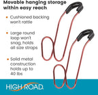 High Road Unbreakable Car Bag Hooks - Large Car Seat Hooks for Purse, Backpack, Coats, Hats and Heavy Bags up to 40 lbs - Secure Attachment Fits All Headrest Posts, 4-Pack - Image 2