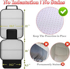 Meolsaek Car Seat Protector for Child Car Seat，Non-Slip Backing No Imprints | Durable Car Seat Mat 600D Fabric, Waterproof Car Seat Cover with Thick Pad - Image 3