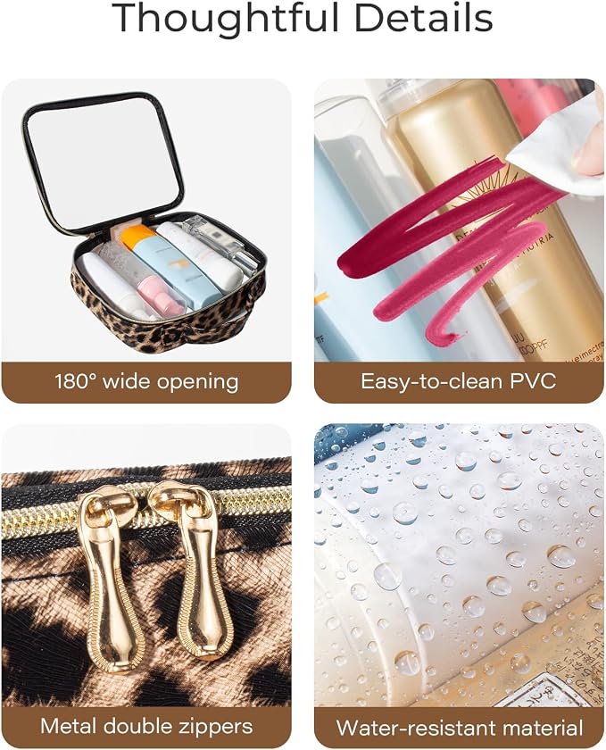3 Pack Clear Toiletry Bag for Women, TSA Approved Organizer for Travel Size Toiletries Carry on Travel Accessories Bag Airport Airline Compliant Bag Makeup Bag Zipper Pouch Set - Image 6