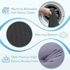 BlissTrends Thick Seat Cushion for Office Chair & Car Seat, XL, Grey | Memory Foam with Removable Cover, Ergonomic Tailbone & Sciatica Support for Pressure Relief and Long Sitting, 3.9" Thick - Image 4