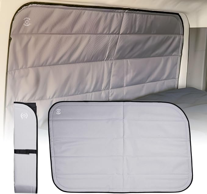Living in a Bubble Insulated Blackout Rear Right Side Window Cover for Mercedes Sprinter Van Year 2007-2026 170" Length LWB & XLWB, NCV3 & VS30 (Bare Metal Frame) by LivinginaBubble