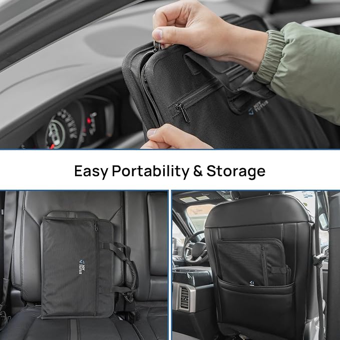 JOYTUTUS 3 in 1 Steering Wheel Eating Tray, Car Back Seat Laptop Desk, Multifunctional Office Bag, Car Work Table for Writing, Car Organizer for Kids, Commuters, Family - Image 6