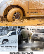 White Car Paper Floor Mats,50Pcs Vehicles Disposable Floor Pads,Temporary Cars Floor Protector,Automotive Mat Covers Protector,Detailing Detail Wash,Temporary Sticky 16x20inch - Image 3