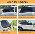 2 Pack Car Window Rear Side Mesh Screen 20"x43" Medium for Most SUVs | Elastic Breathable Mesh UV Protection Window Screen Sunshades Fit for Most Cars, SUVs for Car Camping Overnight Sleeping - Image 4