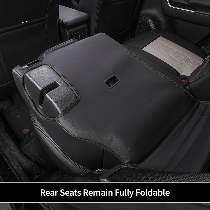 EKR Corolla Seat Covers Custom Fit for Toyota Corolla 2020 2021 2022 2023 2024 2025 2026 SE &2023-2025 XSE &2025 FX,Leather Car Seat Covers Full Set-Faux Leather(Black+Light Gray) - Image 7