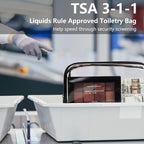 4 Pack Clear Makeup Bags, TSA Approved Toiletry Bag Car Organizer Travel Cosmetic Case Portable Travel Essentials Bags for Toiletries Clear Summer Beach Bag Carry on Airport Airline Compliant Bag - Image 3