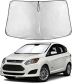 EcoNour Windshield Sunshade Compatible for Ford C-Max 2013-2017 2018 2019 | Sun Visor for Front Windshield & Window Sun Shade Cover, UV Heat Blocker & Protector, Car Accessories by EcoNour