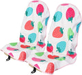 Sweat Towel Car Seat Cover Protector Front Seats for Gym Workout, Running, Swimming, Beach and Hiking, Waterproof Universal Seat Cover for Car, Trucks, Van & SUV (1, Strawberry, Front) by Unknown