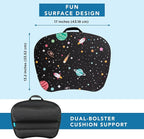 LAPGEAR MyStyle Lap Desk – Space Odyssey, Fits 15.6” Laptops | Dual-Bolster Microbead Cushion, Built-In Carry Handle, Ergonomic Curved Front Edge - Image 5