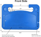 Steering Wheel Tray,Car Table Food Trays for Eating,Laptop Mount,Cars Desk for Driver,Fit Most Auto Vehicle Steering Wheels (Blue, Medium) - Image 2