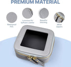 Small Clear Makeup Bag Travel Cosmetic Case, Portable Make Up Organizer Traveling Compact Car Bag for Essentials Transparent Toiletry Bag with Zipper - Image 2