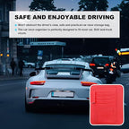 Dickno 2PCS Small Leather Car Sun Visor Organizer, Multifunctional Auto Visor Document Holder with Sunglasses Clip, Universal Car Interior Organizer for Drving License, Card, Pen (Red) - Image 6