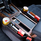 Car Seat Gap Filler Organizer Between Front seat car Organizer and Storage Box, Auto Premium PU Leather Console with Cup Holder, Car Pocket for Interior Essentials (for Passenger Side) - Image 3