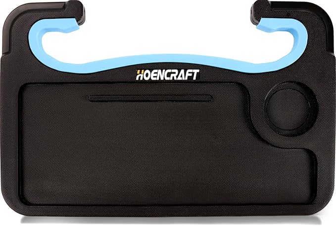 2 in 1 Car Steering Wheel Desk - Tray for Laptop Car Mount with Pen Holder, Car Food Tray with Anti-Slip Silicone Ring for Eating & Work - Portable Bag Included - Image 8
