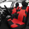 Pariitadin Car Seat Covers Front Pair, Washable and Breathable Seat Covers for Cars, Universal Fit Car Interior Covers for Most Sedan Truck SUV, Black/Red by Pariitadin