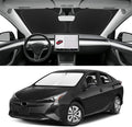 Custom Fit Windshield Sun Shade for Toyota Prius 2010-2022 | Blocks UV Rays and Sun Heat, Helps Reduce Interior Temperature, Protects Dashboard from Fading, Folds Easily for Storage by SLOGENTO