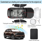 TINGLU Window Shades for Nissan Kicks 2025 2026 Accessories Car Side Full Windows Rear Triangular Windshield Sun Shade Sun UV Rays & Privacy Protection for Camping 7PCS - Image 3