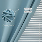 Self Adhesive Curtains, Black Out Shade for Window, Blackout Fabric Temporary Window Coverings Easy to Hang Curtains No Rod Needed, Use for Bedroom, Room, Kitchen, 35"W X 79"L, Lake Blue, 1 Panel - Image 6