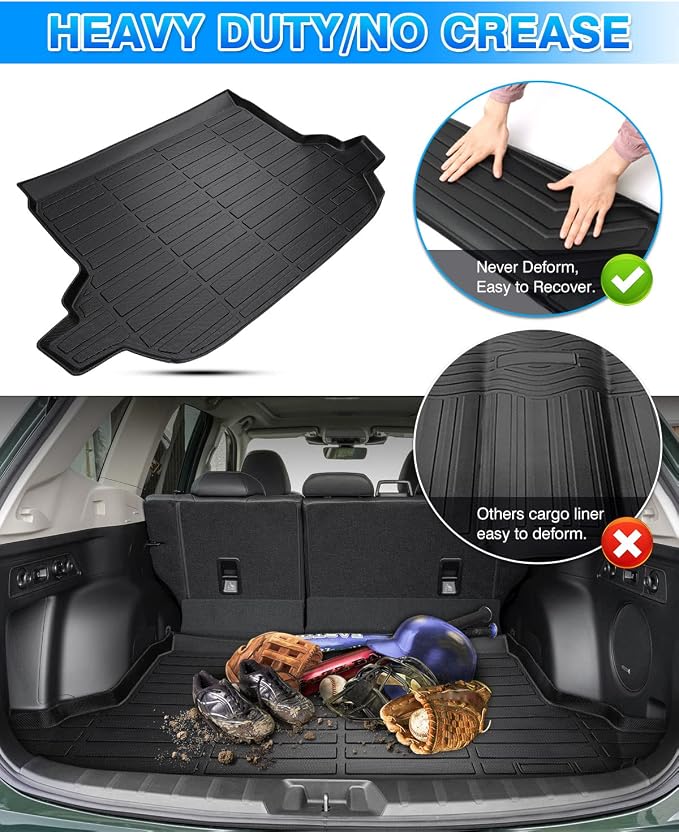 Cartist Cargo Liner Compatible with 2014-2018 Subaru Forester, All Weather Rear Trunk Mat for Forester Accessories Heavy Duty Waterproof - Image 5