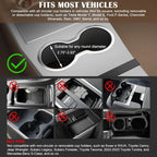 Car Tray & Car Desk for Laptop with Anti-Slip Protective Mat, 360° Rotating Wood Cup Holder Table, Eating Food, Working, Compatible with Tesla Model Y/3/S, Ford F150/Explorer/Maverick & Most Vehicles - Image 3