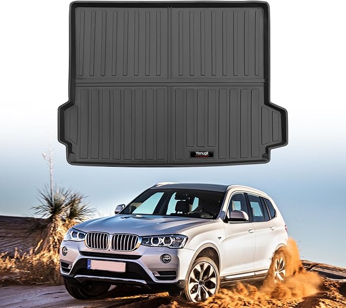 Custom for 2011-2017 BMW X3 Cargo Mats Trunk Liner All Weather TPE Protection Mat Accessories (for 2011-2017 BMW X3) by Yonugli