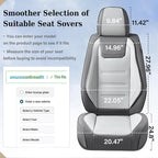 Coverado Car Seat Covers Full Set, Seat Covers for Cars, Front Seat Covers and Back Seat Cover Waterproof Leather Automotive Seat Cover, Universal Car Interior Protectors Cushion for Most Cars - Image 7