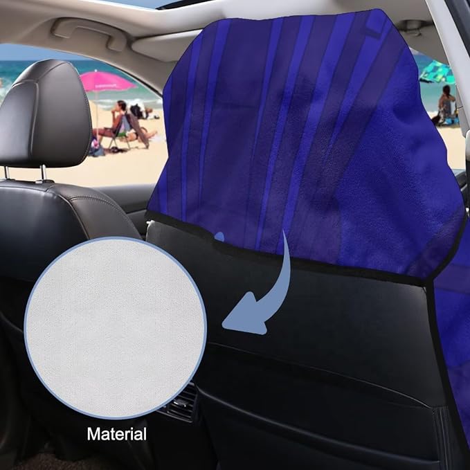 SEANATIVE Flag of Haiti Car Cushion Towels Auto Seat Protectors - Absorber Towel for Car Wash Car Seat Covers, Post-Workout & Dog Owners (33.1" x 60.67") - Image 6