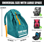 Car Seat Travel Bag for Airplane, Padded Strap Car Seat Bags for Air Travel | Large Car Seat Bags for Air Travel, Carseat Storage Bag Backpack for Airport, Carseat Cover Travel - Baby Travel Essential - Image 3