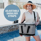 CleverMade Tahoe Collapsible Cooler Bag, Large Travel Cooler, Heather Gray | Keep Food and Drinks Cold Without Bulky Storage | The Leak-Resistant Liner Contains Meltwater, and the Frame Folds Flat - Image 5