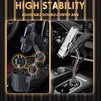 Phone Holders for Your Car, 2 in 1 Universal Stable Cup Car Phone Holder | Adjustable Base with Phone Mount, Hand Free, Long Arm, Non-Slip, 360°Rotation Cup Holder Phone Mount for All Smartphones - Image 2