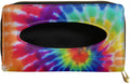 Biyejit 2 Pack Car Tissue Holder, Rainbow Tie Dye Premium Sun Visor Napkin Case, Hanging Car Accessories Used to Organize Paper Towels and Storage Small Items by Biyejit