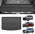 Custom for 2021-2026 Suburban/GMC Yukon XL/Cadillac Escalade ESV Cargo Mats Trunk Liner All Weather TPE Protection Mat Accessories (Only for 2021-2026 Suburban/Yukon XL/Escalade ESV) - Image 2