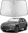 EcoNour Windshield Sunshade Compatible for BMW X5 2014-2016 2017 2018 | Sun Visor for Front Windshield & Window Sun Shade Cover, UV Heat Blocker & Protector, Car Accessories by EcoNour