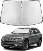 EcoNour Windshield Sunshade Compatible for BMW X5 2014-2016 2017 2018 | Sun Visor for Front Windshield & Window Sun Shade Cover, UV Heat Blocker & Protector, Car Accessories by EcoNour